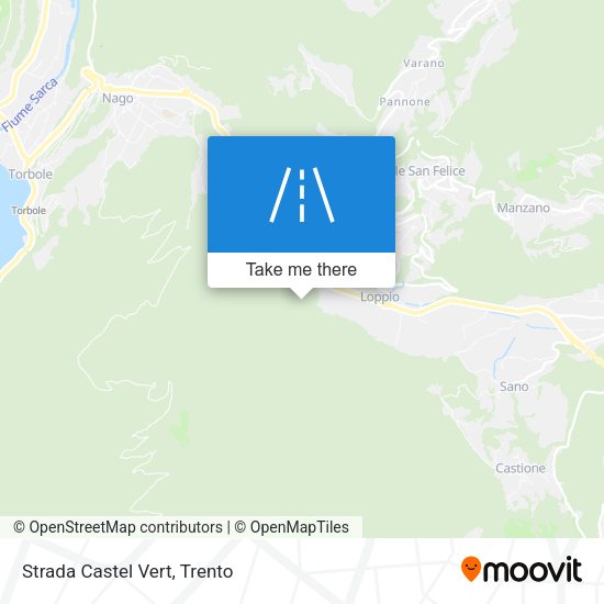 Strada Castel Vert map