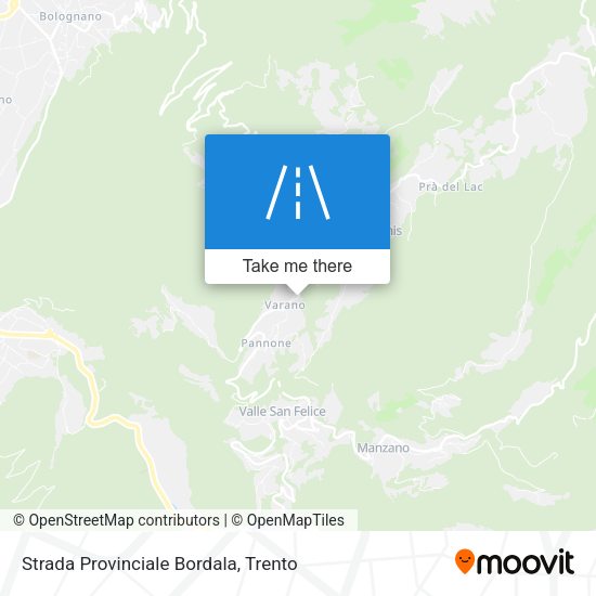 Strada Provinciale Bordala map