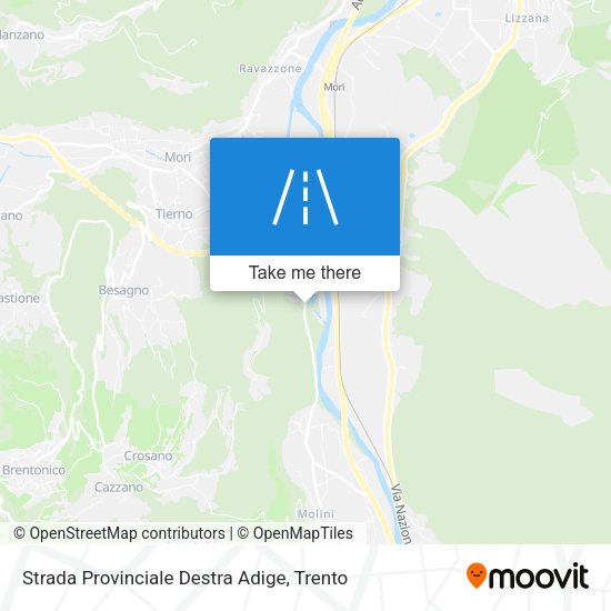 Strada Provinciale Destra Adige map