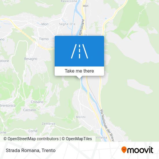 Strada Romana map