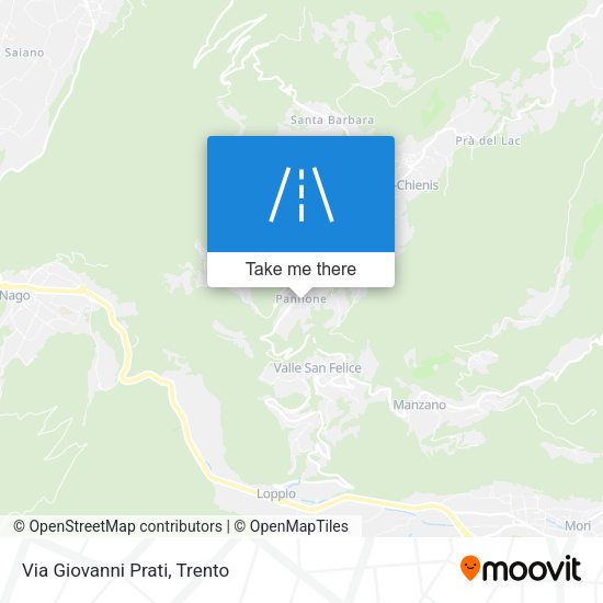 Via Giovanni Prati map