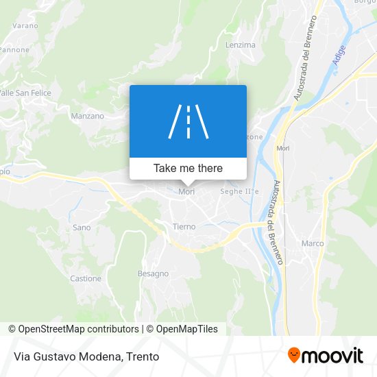 Via Gustavo Modena map