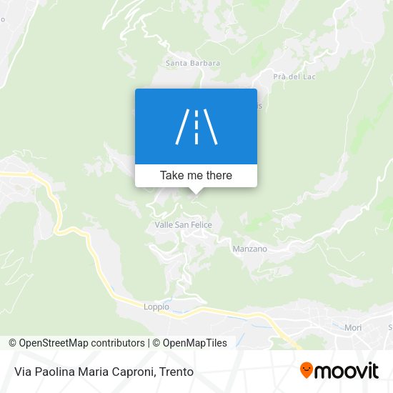 Via Paolina Maria Caproni map