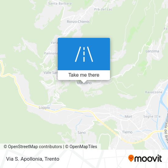 Via S. Apollonia map