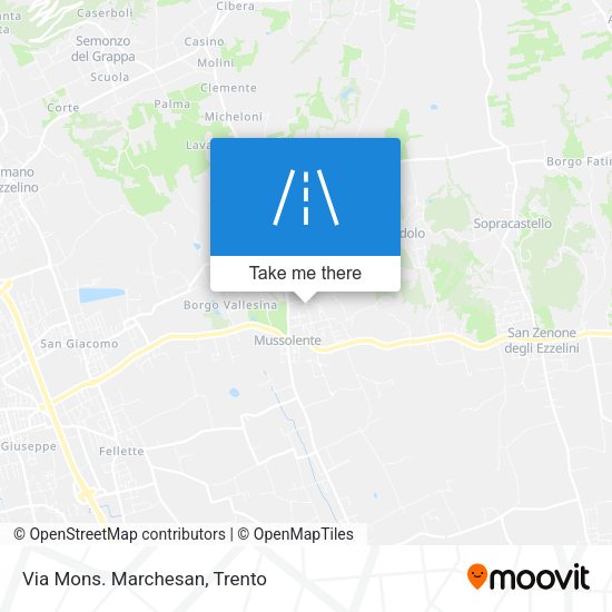 Via Mons. Marchesan map