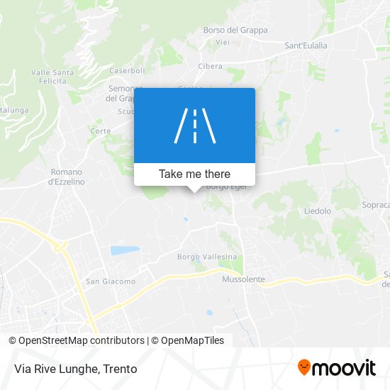 Via Rive Lunghe map