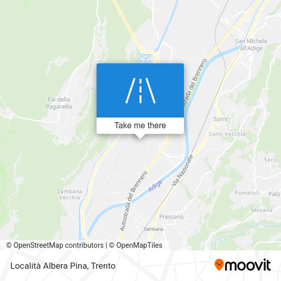 Località Albera Pina map
