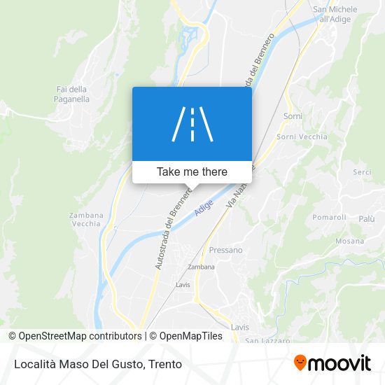 Località Maso Del Gusto map