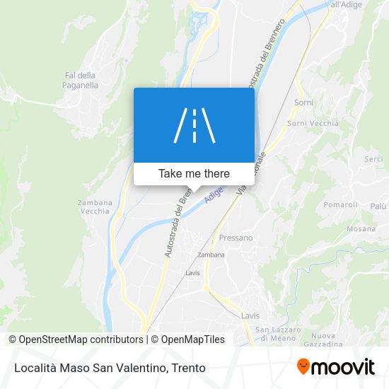 Località Maso San Valentino map