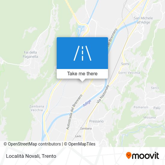 Località Novali map