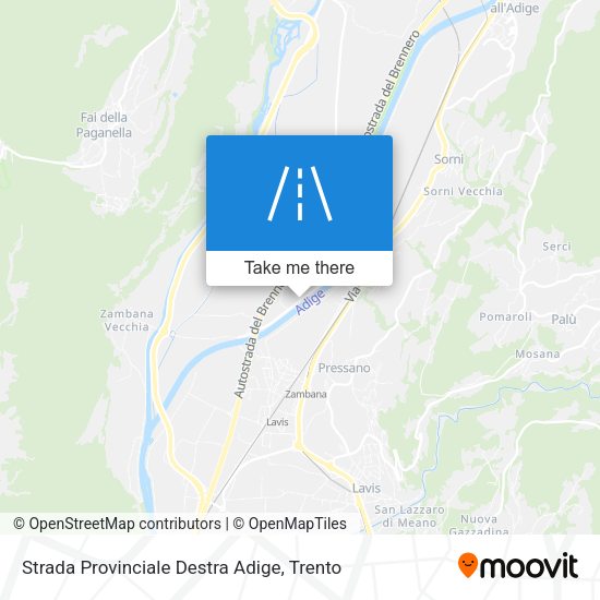 Strada Provinciale Destra Adige map