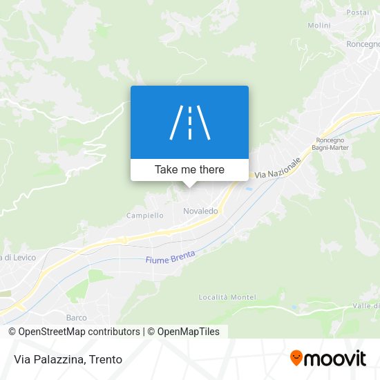 Via Palazzina map