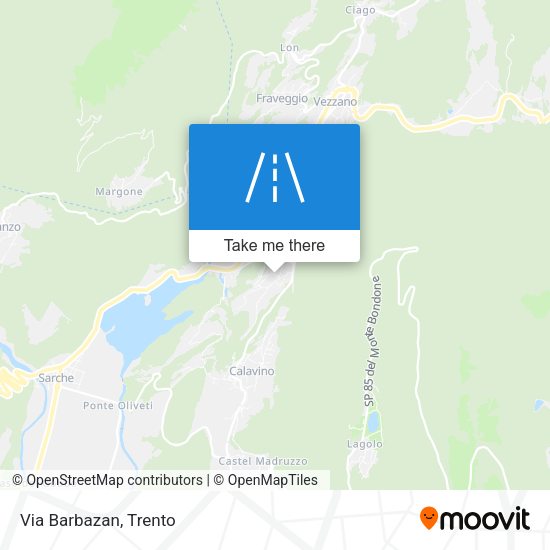 Via Barbazan map