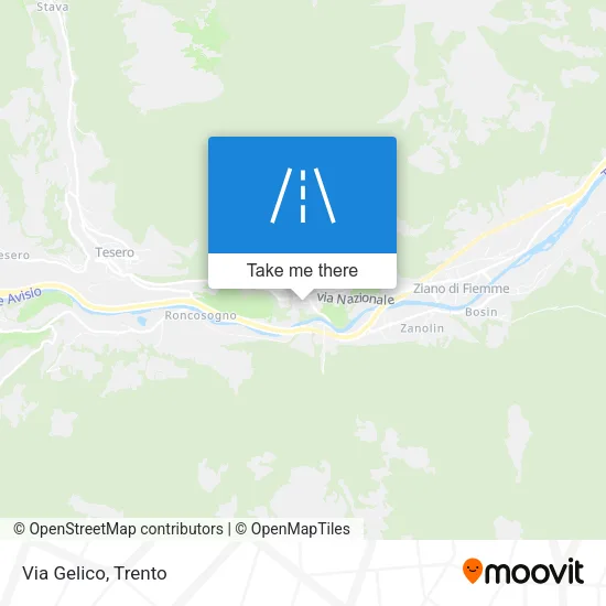 Via Gelico map