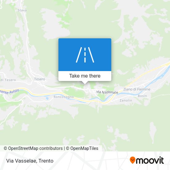 Via Vasselae map