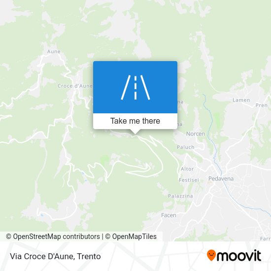 Via Croce D'Aune map