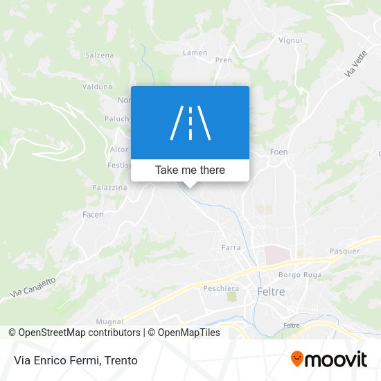 Via Enrico Fermi map