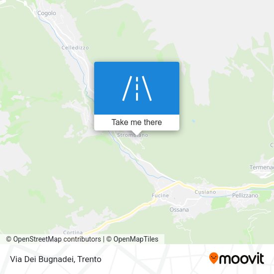 Via Dei Bugnadei map