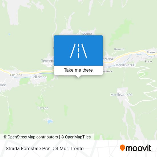 Strada Forestale Pra' Del Mur map