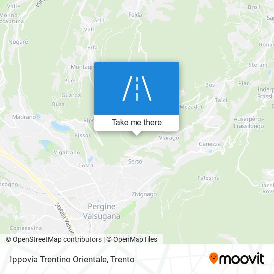 Ippovia Trentino Orientale map