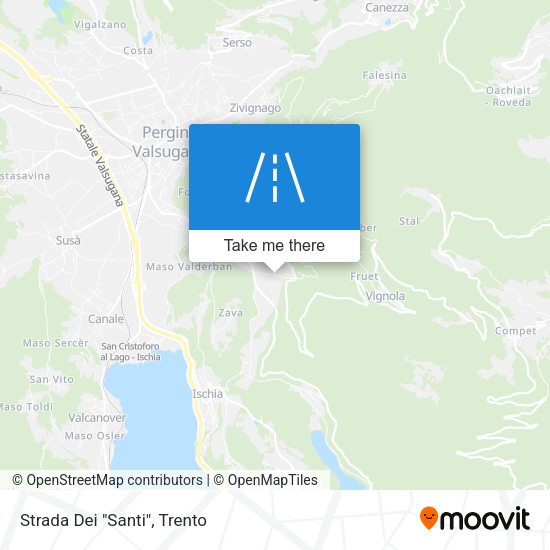 Strada Dei "Santi" map