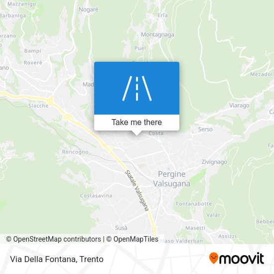 Via Della Fontana map