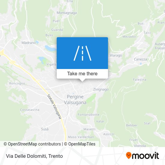 Via Delle Dolomiti map