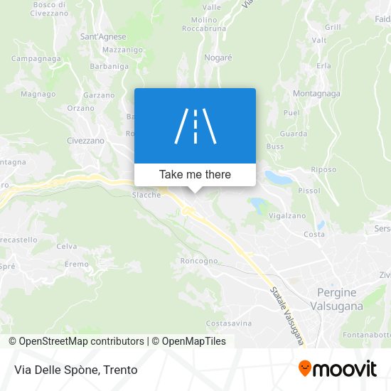 Via Delle Spòne map