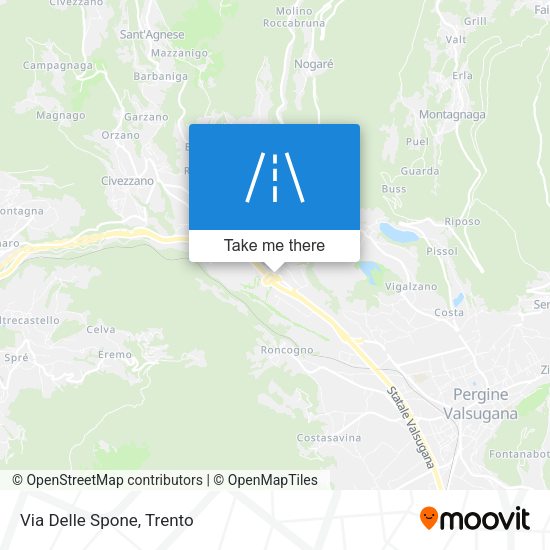 Via Delle Spone map