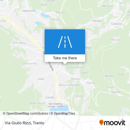 Via Giulio Rizzi map