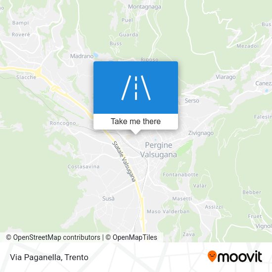 Via Paganella map