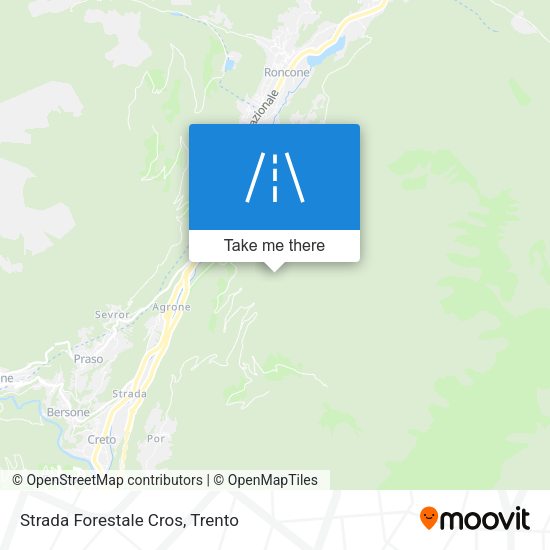 Strada Forestale Cros map