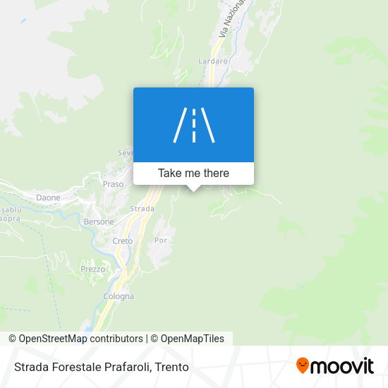 Strada Forestale Prafaroli map