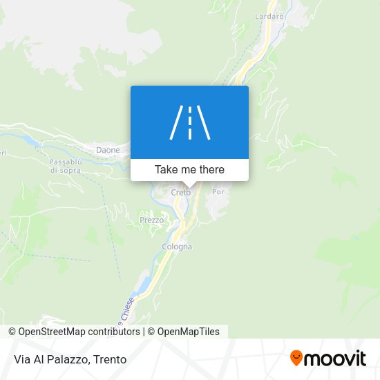 Via Al Palazzo map