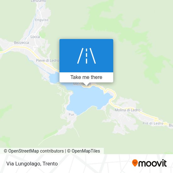 Via Lungolago map