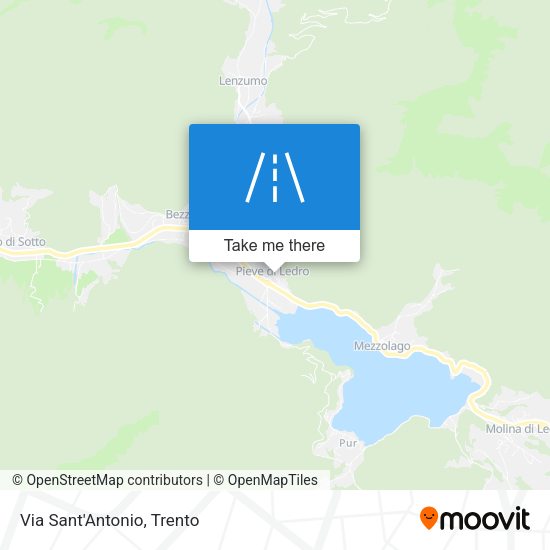 Via Sant'Antonio map