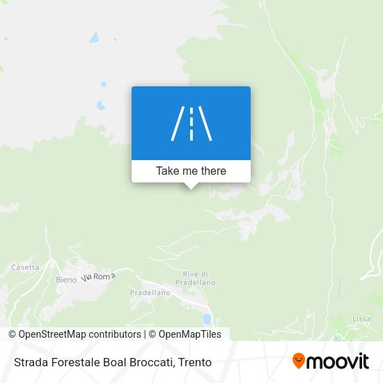 Strada Forestale Boal Broccati map