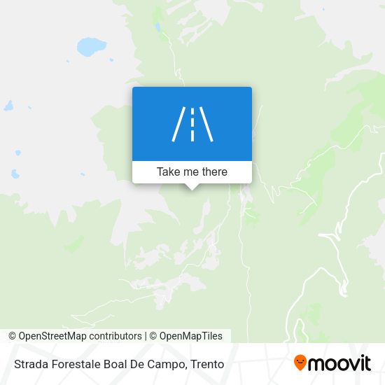 Strada Forestale Boal De Campo map