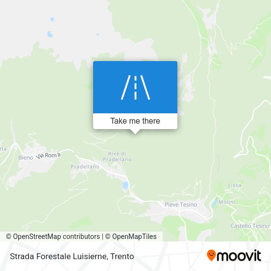 Strada Forestale Luisierne map