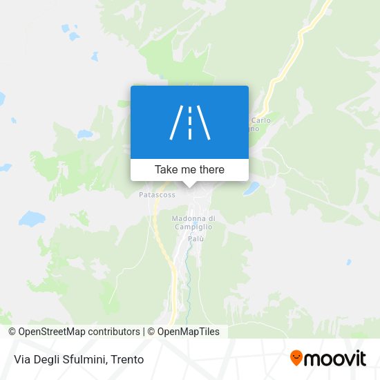 Via Degli Sfulmini map