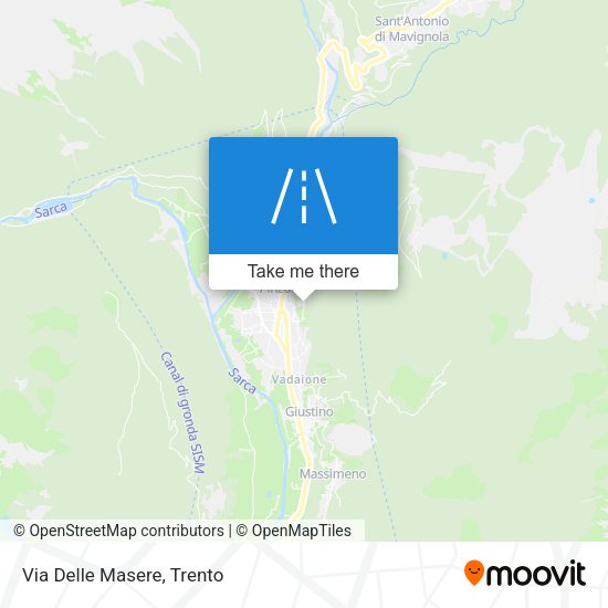 Via Delle Masere map