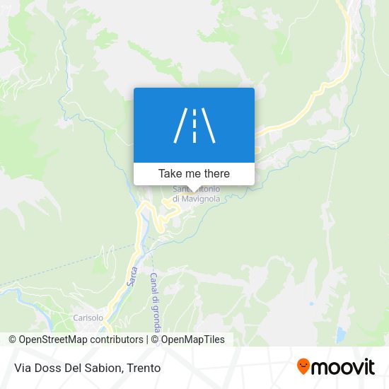 Via Doss Del Sabion map