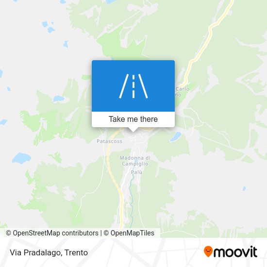 Via Pradalago map