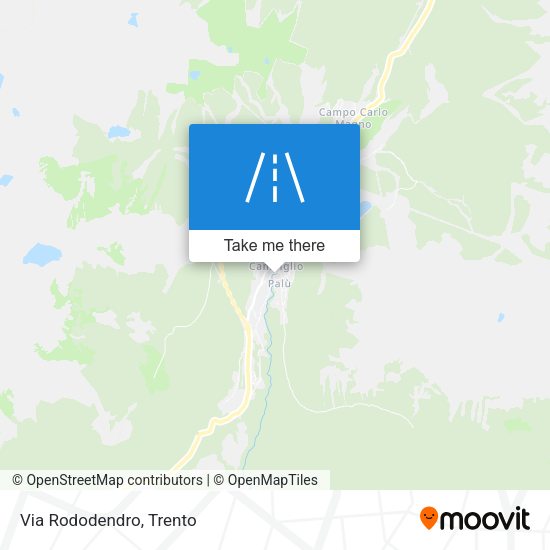 Via Rododendro map