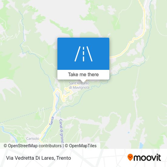 Via Vedretta Di Lares map