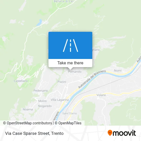 Via Case Sparse Street map