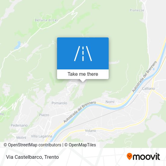 Via Castelbarco map