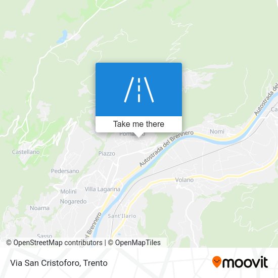 Via San Cristoforo map
