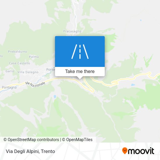 Via Degli Alpini map