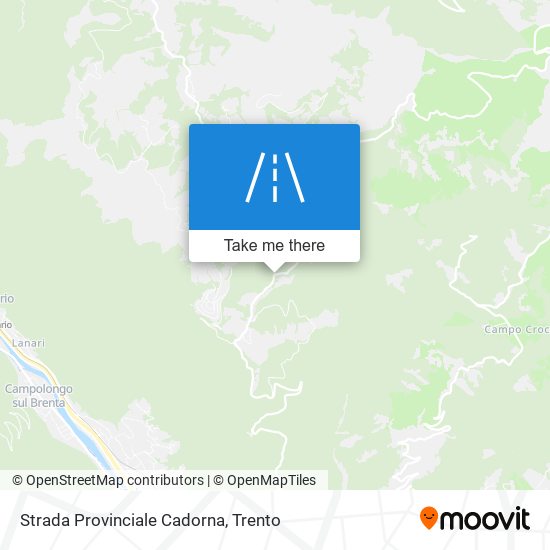 Strada Provinciale Cadorna map